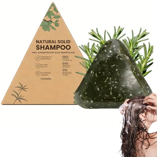 Yoracare Rosemary & Amino Acids Strengthening Anti-Thinning Shampoo Bar Yoracare Korean Scalp Revival Bar Natural Anti-Hair Loss Shampoo Bar for Hair Growth Korean Hair Growth Soaps (1PC)