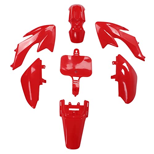Pacchetto completo con componenti essenziali: ogni kit di carenatura in plastica include 2 parafanghi anteriori, 2 coperchi del serbatoio del carburante, 2 parafanghi posteriori e 1 : tutto il necessario per rinfrescare il look della tua moto.Tutti i pezzi sono prestampati per un montaggio accurato, garantendo un aspetto pulito e in stile fabbrica fin dal primo utilizzo.