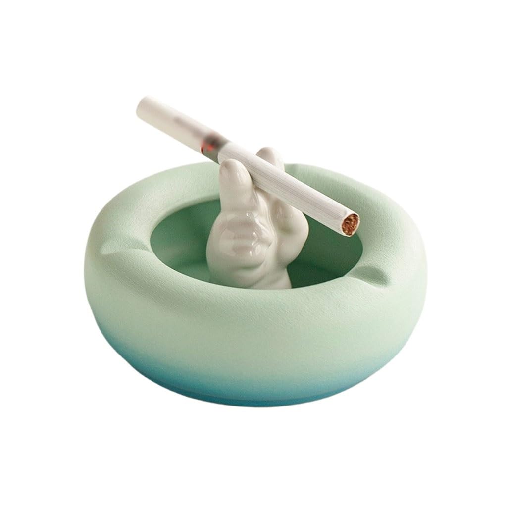 Gthtuhfd Ash Tray Ashtray For Cigarettes And Cigars Indoor Outdoor Tabletop Decoration Suitable For Home Office Restaurant Patio Bar Ashtray For Outside Patio