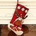 TianWlio Weihnachtsdekoration Weihnachtsmann Socken Süßigkeiten Socken Geschenk Weihnachtsbaum Anhänger Heizpilz Gas Terrasse Pyramide (Red C, One Size)