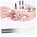 Ipetboom 6pcs French Style Manicure Nails Dipping Powder Boxes White Chrome Nail Powder Kit Supplies
