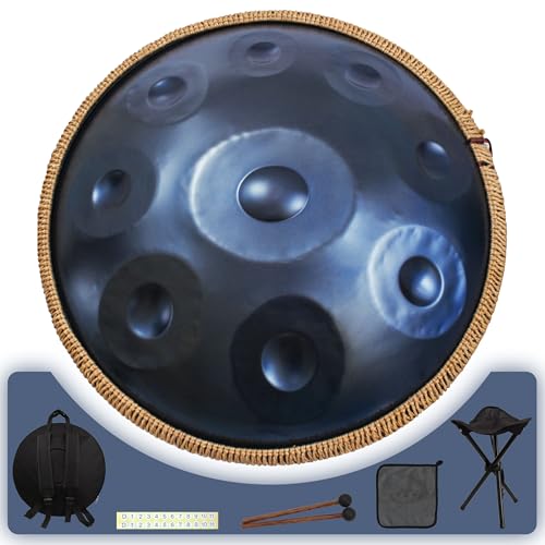 Amkoskr Handpan 22 inch D Minor Kurd Handpan...