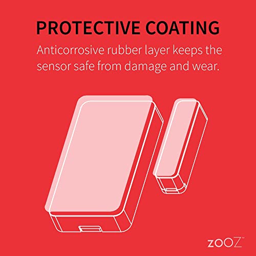 Zooz-800-Series-Z-Wave-Long-Range-OpenClose-XS-Sensor-ZSE41-800LR-for-Door-Window-and-Gate-Monitoring-Hub-Required-Sold-Separately-Compatible-with-SmartThings-Hubitat-and-Ring-Alarm