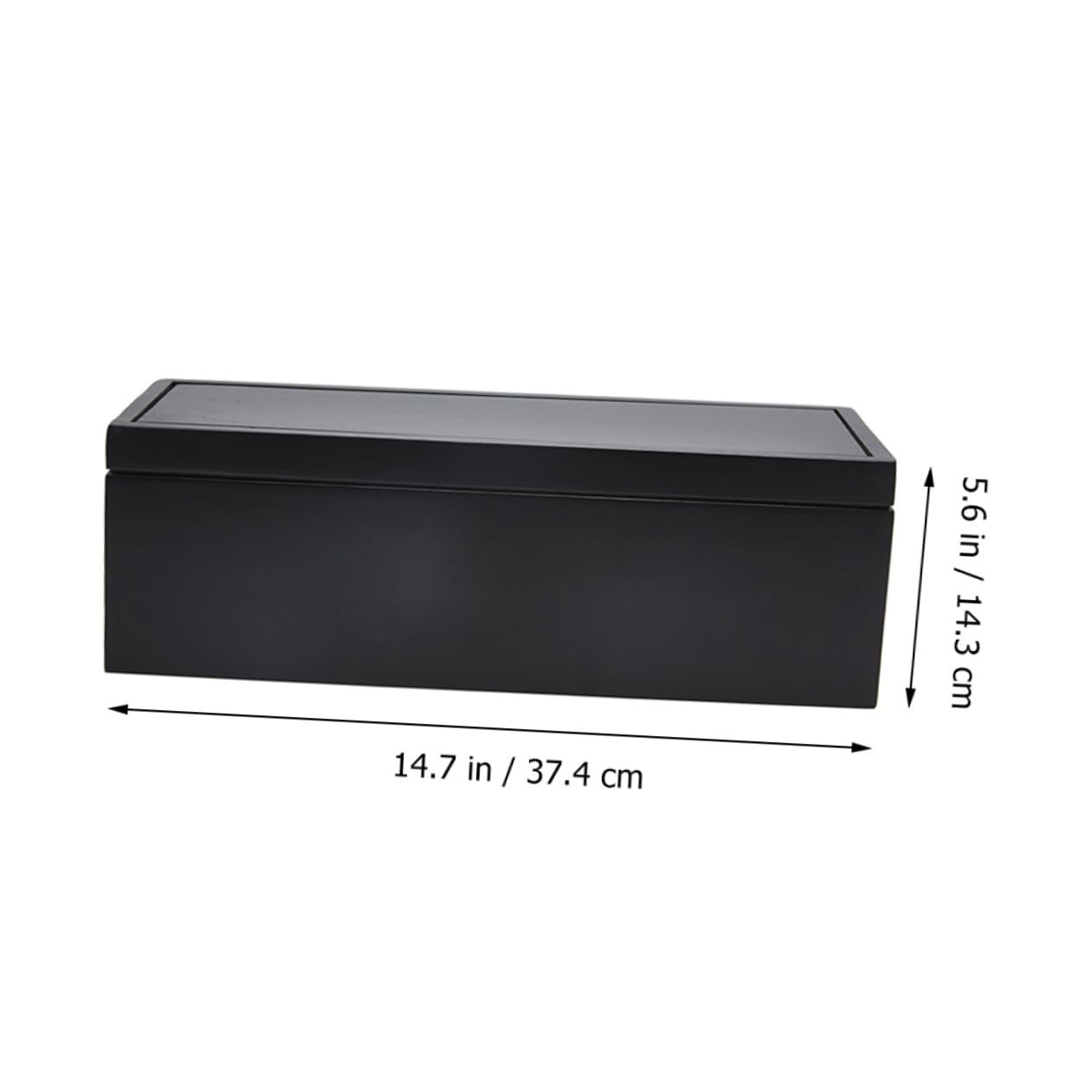 Amosfun Caja Organizadora para Cables y Enchufes Negra de Plástico Diseño Ranurado para Gestión Rápida en Hogar y Oficina