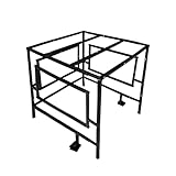 AC Guard Adjustable Security Cage Air Conditioner Cage, Adjustable Size up to 51x50x59 inch Fit All Condensers, Air Conditioner Condenser Safety Cage Kit with Top Bar & Lockset Strong and Sturdy