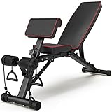 GIKPAL Adjustable Weight Bench, Workout Bench Press for Full Body Exercise, Sit Up...
