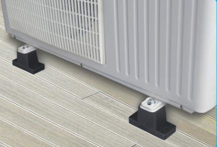 Air Conditioner Mounting Rubber Pads Bracket Use for outdoor units Mini split & HVAC & Central Air Conditioner Condensers | Machine Shock Absorber Bracket(Pack of 4)