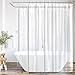 Cdcurtain Clear Extra Wide Shower Curtain Set 180x70 Inch All Wrap Around Heavy Duty Shower Curtain Panel PEVA for Clawfoot Tub Bathtub with 32-Pack Metal Shower Hooks ¡­