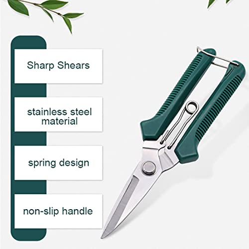 Pruning Shears For Gardening, 7.4 Inch Hand Pruner Garden Tools For Trimming Rose Floral Tree Plants Arthritis Weak Hand Snips #TOP1