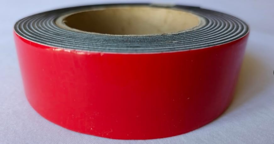 ECENCE Bande Métallique Autocollante 3m Avec 10 Aimants Ferrite - Ruban Acier Pour Notes Et Photos