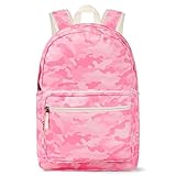 Choco Mocha Pink Camo Backpack for Girls Travel School Backpack 17 Inch