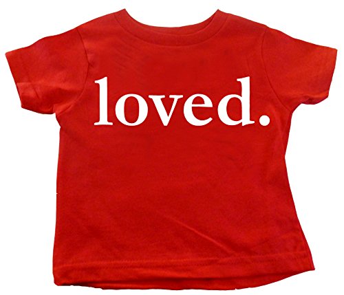 Image of Custom Kingdom Kids Valentines Day Loved. Shirt Boys and Girls T-Shirt