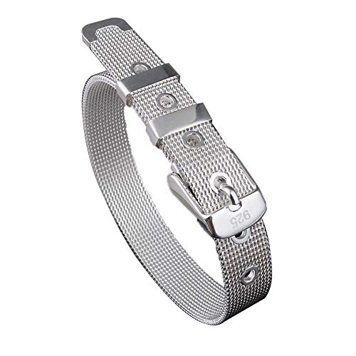 Pulsera de acero inoxidable pulsera astilla cinturón hebilla para mujer de 10...