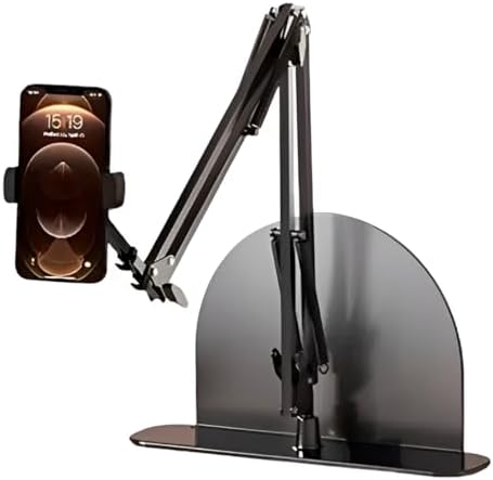 Braço Suporte Articulado Flexível Giratório De Mesa Para Celular ...
