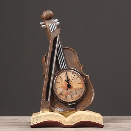Reloj de violín para decorar tu sala de estar o mesa de estudio 8