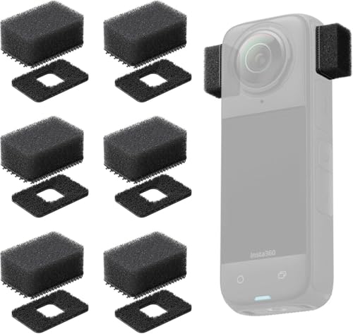 TenaLucy 6 Pièces Filtre Anti-Vent Extérieur Protection,Manchons de Protection pour Micro Bonnettes Anti-Bruit pour Microphone Bonnette Micro Anti Vent Filtre Anti Pop Mousse Anti Bruit