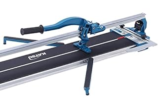 Tile Cutter, KATSU 24 Inch 600mm Professional Manual Tile Cutter with Single Slide Rail and Laser Guide, Aluminiun Base, for Precision Cutting Porcelain Tiles 347752