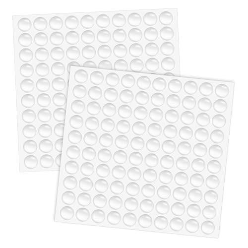 200 Pièces Patin Silicone Transparent, Tampon de Porte Autocollant, Amortisseur Porte Placard, Tampon Caoutchouc Pieds, Butées de Protection Pieds en Caoutchouc pour Porte Meubles