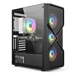 STGsivir Prebuilt Gaming PC Desktop Computer Tower, Intel Core i7-6700 up to 4.0GHz, Nvidia GeForce RTX 2060 Super 8GB GDDR6, 32GB RAM DDR4, 1TB SSD, WIFI 6, BT 5.0, RGB Fan x3, Windows11 Pro