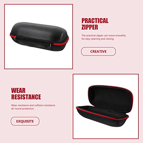 Vaguelly Wireless Speaker Case Hard Eva Shockproof Microphone Carrying Case Storage Travel Case Bag Mic Pouch Box For Speaker Usb Cable Adapter Black #TOP7