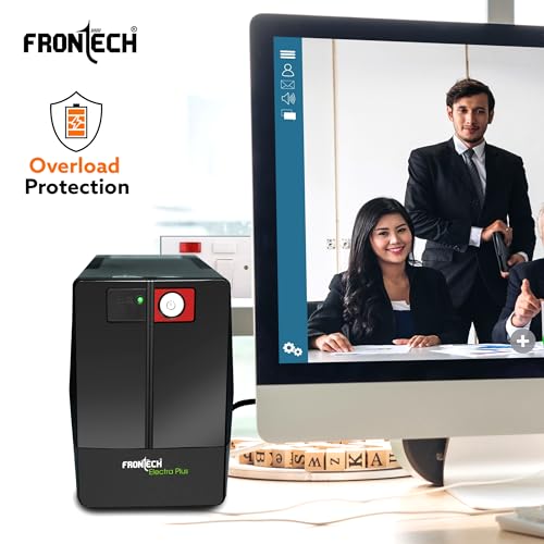 FRONTECH UPS Electra Plus 600VA/360W, Uninterrupted Power Supply System, Maintenance Free Battery, LED Indicator, Power Backup & Protection for... - Image 4
