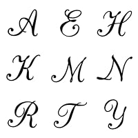 Amazon.co.jp: KIYOHARA イニシャル モチーフ ワッペン 筆記体 R 横