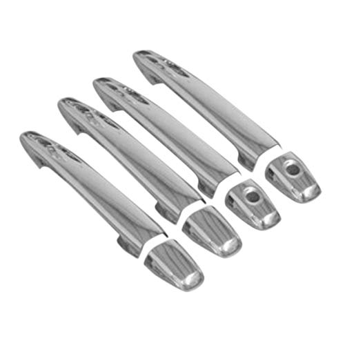 Monland 4Pcs Car Chrome Door Handle Cover Trim Sticker Overlays for Land Cruiser Prado 120 J120 LC120 2003-2009