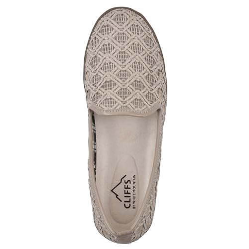 Image of CLIFFS BY WHITE MOUNTAIN Women's Twisty Woven Moccasin Style Loafer Flat