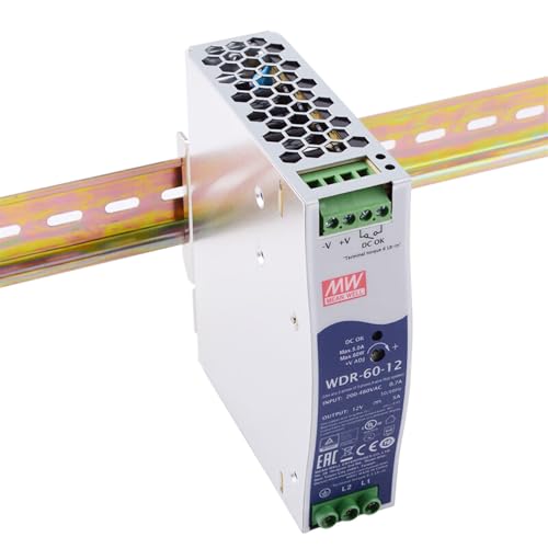 DynMach WDR-60-12 60W 5V 10A High-Efficiency Metal Enclosure Power Supply for Industrial Automation
