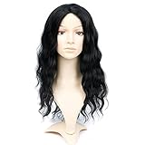 Synthetic Wigs For Black Women Natural Wavy Style Black Color 22