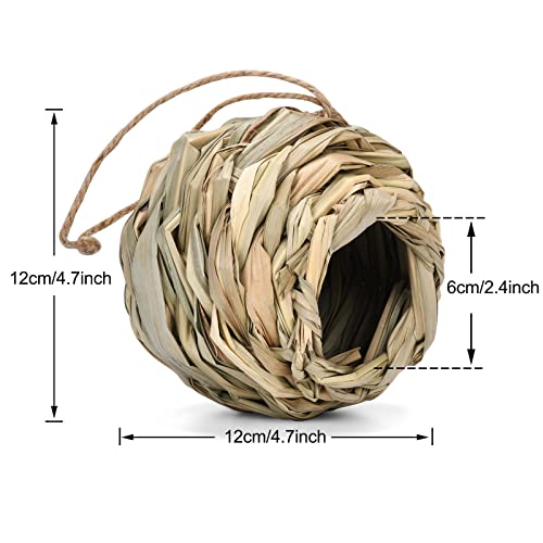 BLIBUNALA Stevige Buiten Natuurlijke Vorm Huis Opknoping Vogel Duurzaam Bal Gras Kolibrie Patio Gazon & Tuin Feeder Swing Bench (A, One Size) - Image 5