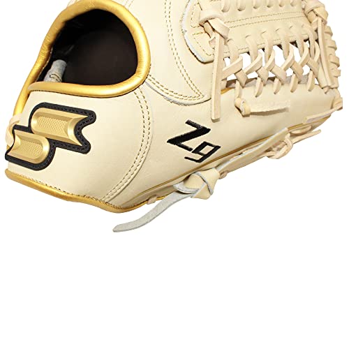 Ssk Z9 Maestro Infield Baseball Glove – 11.25" - 11.5” - 11.75” - 12” – Right & Left Hand Throw (Camel/Gold - Modified Trapeze, 11.75" - Right Hand Throw) #TOP6