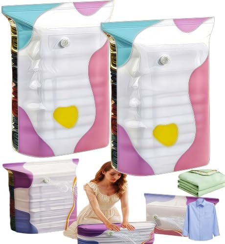 No-Pump Vacuum Storage Bags, 2026 New Cube Compression