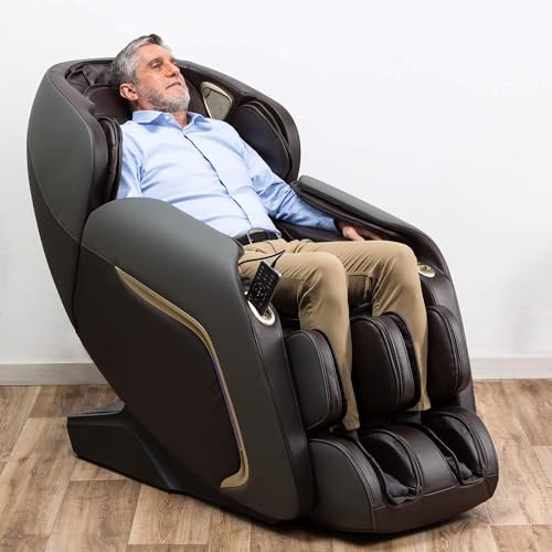 Fauteuil massage Ananda 2D+ Zero Gravity brun - GLOBAL RELAX - FRANCE