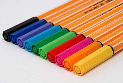 Caneta Ponta Fina – STABILO point 88 ARTY – Estojo com 24 unidades – Em 24 cores