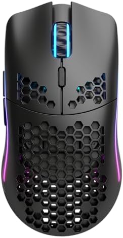 Glorious Gaming - Model O Wireless Gaming Mouse - RGB Mouse with Lights 69 g Superlight Mouse Honeycomb Mouse - 1