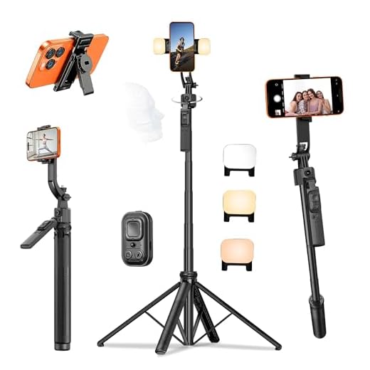 63-Inch Auto Tracking Phone Tripod