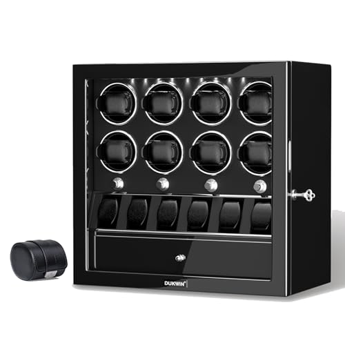 DUKWIN White Lockable Watch Winder
