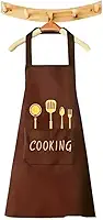 Avental de Cozinha Impermeável com Bolsos Frontais - Avental para Cozinhar Unissex - Ajustável Confortável - Ideal para Limpeza, Churrasco, Lavanderia e Uso Doméstico - UpShop
