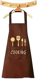 Avental de Cozinha Impermeável com Bolsos Frontais - Avental para Cozinhar Unissex - Ajustável Confortável - Ideal para Limpeza, Churrasco, Lavanderia e Uso Doméstico - UpShop