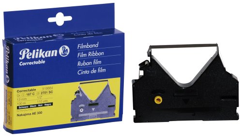 Pelikan Farbband Gruppe 187 C Correctable für Nakajima AE 330/TA Gabriele 8008, 13 mm x 100 m, schwarz