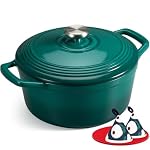 OVERMONT – Overmont Bräter emaille Gusseisen Topf - Schmortopf 24cm bac
