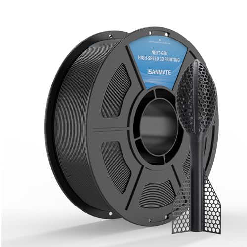 Image of iSANMATE TPU Filament 1.75mm 95A Black, 1kg /2.2lbs TPU High Speed Flexible 3D Printer Filament for FDM 3D Printers,Dimensional Accuracy + /- 0.03mm, 50-200mm /s