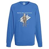  Fabulous Felpa Shirt Uomo Esemplare Raro di Capitalista Illustrazione Antica, blu, L