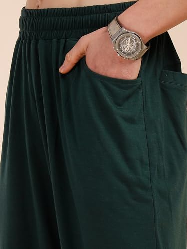 Image of Thomas Scott Men's | Relaxed Fit | Solid | 100% Polyester | Co-Ord Set With Short Sleeves & Spread Collar