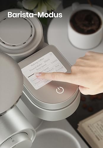 Gevi Pour Over Kaffeemaschine mit Integrierte Mahlwerk, 51 Mahlgradeinstellungen,Automatisch Barista-Modus – Bild 7