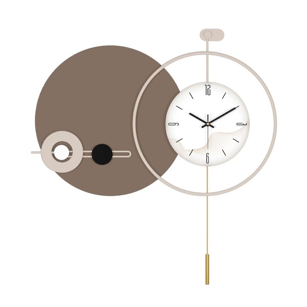 EINES Silent Decorative Wall Clock Restaurant Decorative Painting With Clock Wall Hanging Simple Wall Clock Living Room Home Modern Clock Hanging Painting Easy to Read