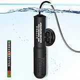 Orlushy 25W Small Submersible Aquarium Heater, Constant Temperature Betta Fish Tank Heater of 78℉for 1-6 Gallons Freshwater & Saltwater Tanks