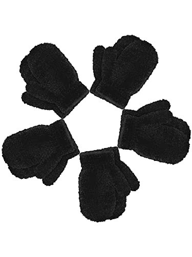 Guantes elásticos para niños pequeños con dedos completos contra el frío invernal