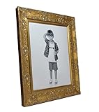 Boldon Framing WIDE Ornate Shabby Chic Antique Swept Museum Style MUSE Picture Photo Frame-A4-Gold